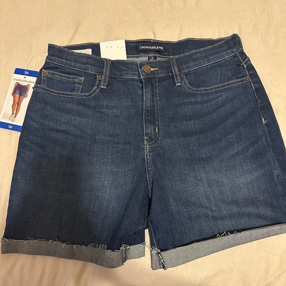 Calvin Klein Dark Blue Denim Shorts